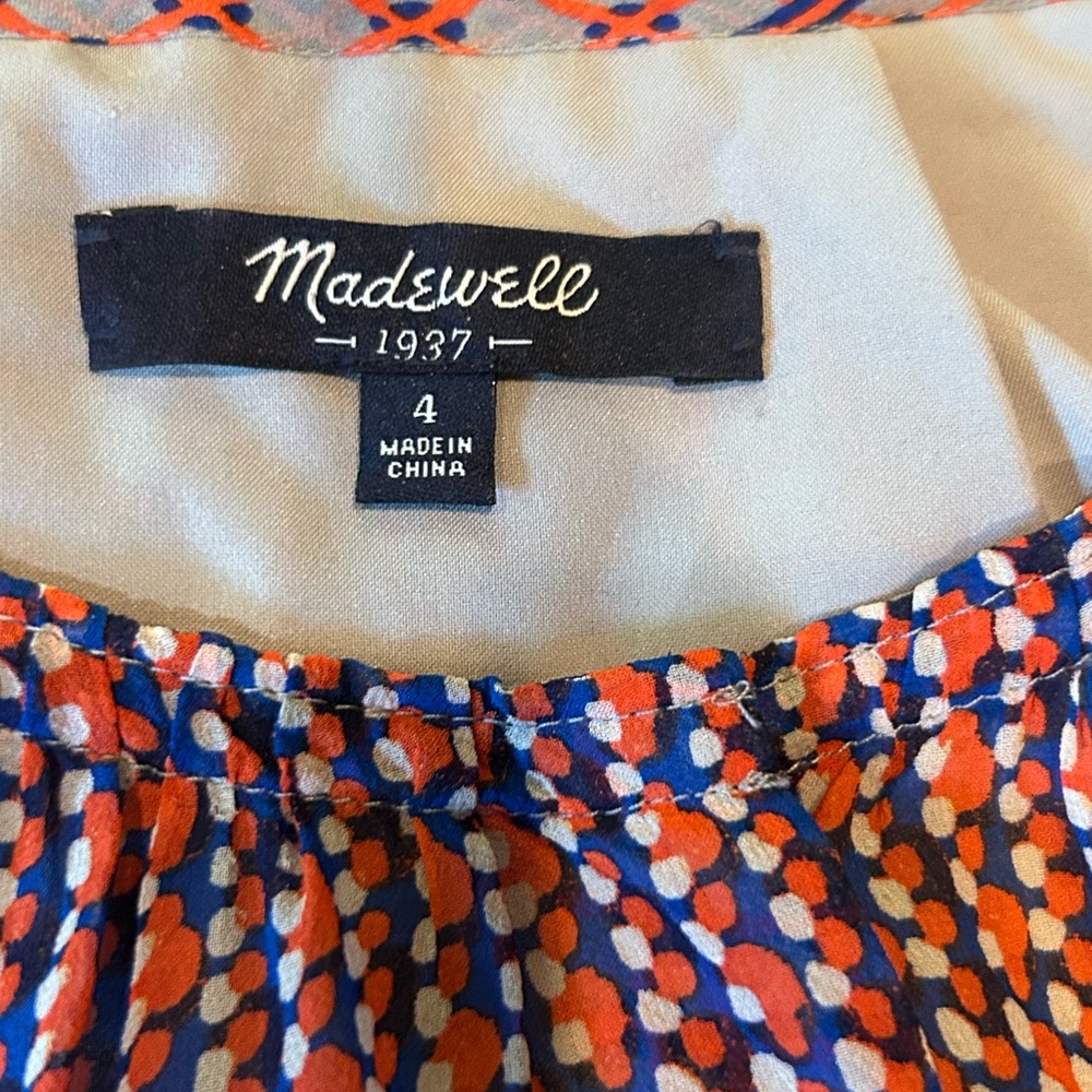 Madewell Multicolor Patterned Blouse - Picture 4 of 11